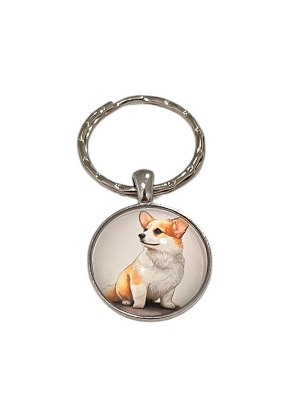 Corgi Stainless Steel Keychain NEW